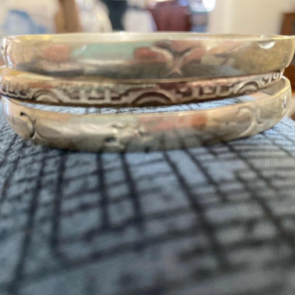 Sterling Silver Bangle Bracelets - image 4